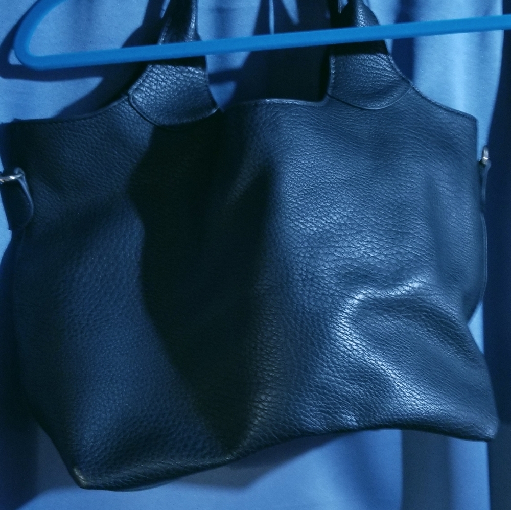 Pebbled Faux Leather Tote - Picture 2 of 9